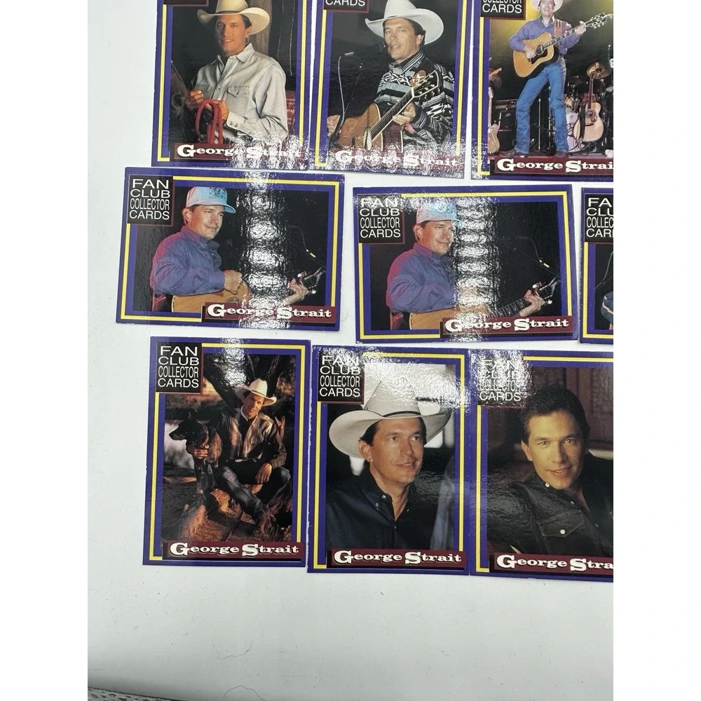 1995 George Strait Fan Club Collector Cards Lot of 18 Country Music